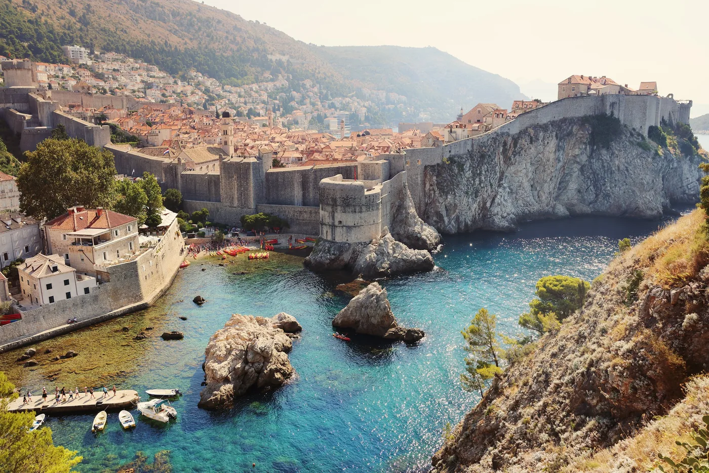 Dubrovnik Old Town aerial view — yacht charter coastline