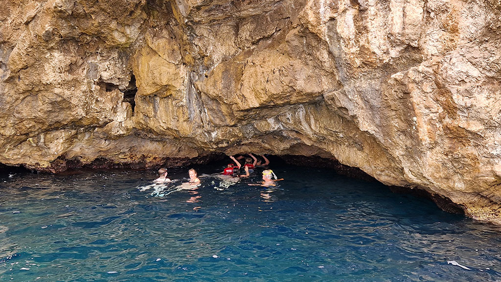 sunset Blue Cave Dubrovnik tour boat with snorkelling