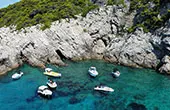 sunset Blue Cave Dubrovnik tour boat with snorkelling