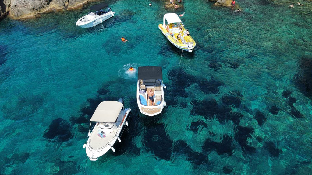 sunset Blue Cave Dubrovnik tour boat with snorkelling
