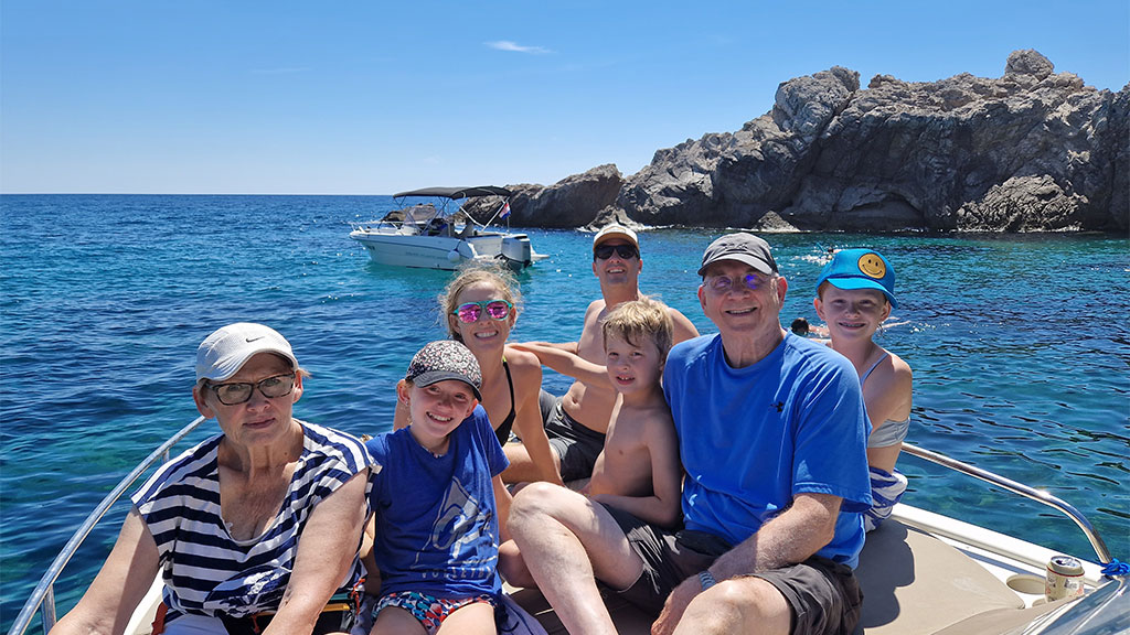 sunset Blue Cave Dubrovnik tour boat with snorkelling