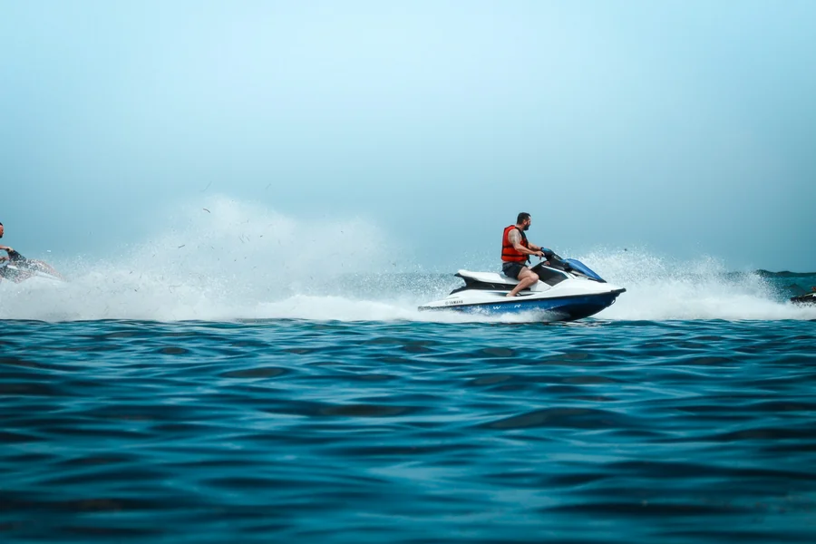 Jet ski on the Adriatic sea Dubrovnik
